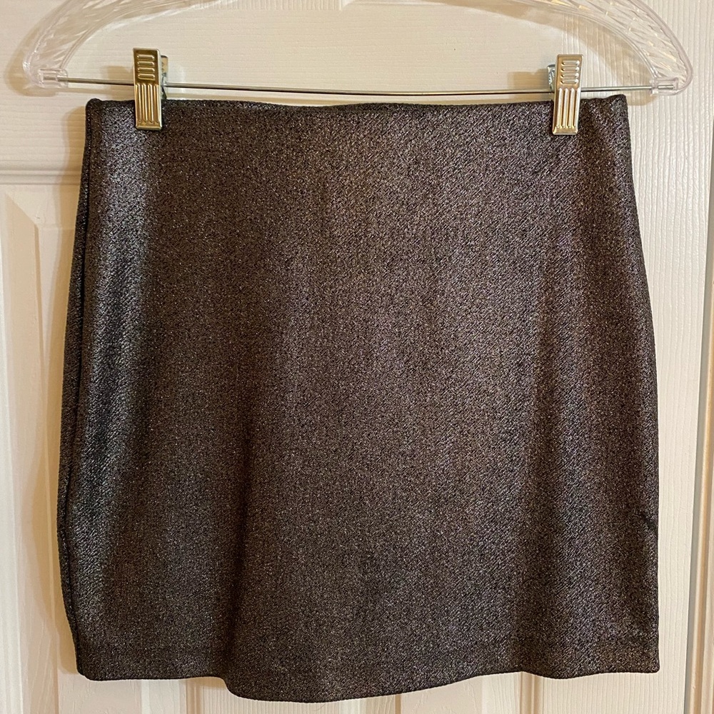 Metallic BCBG Mini Skirt Small